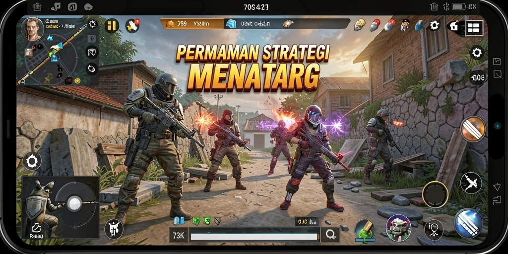 Tangkapan layar 73K menampilkan aksi strategis yang mendebarkan.