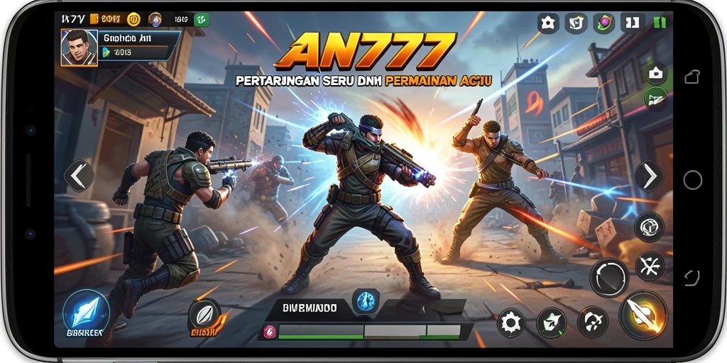 Tangkapan layar AN777 menampilkan gameplay Action yang seru dan mendebarkan.