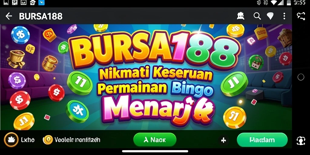 Screenshot gameplay BURSA188 yang menampilkan keseruan Bingo.