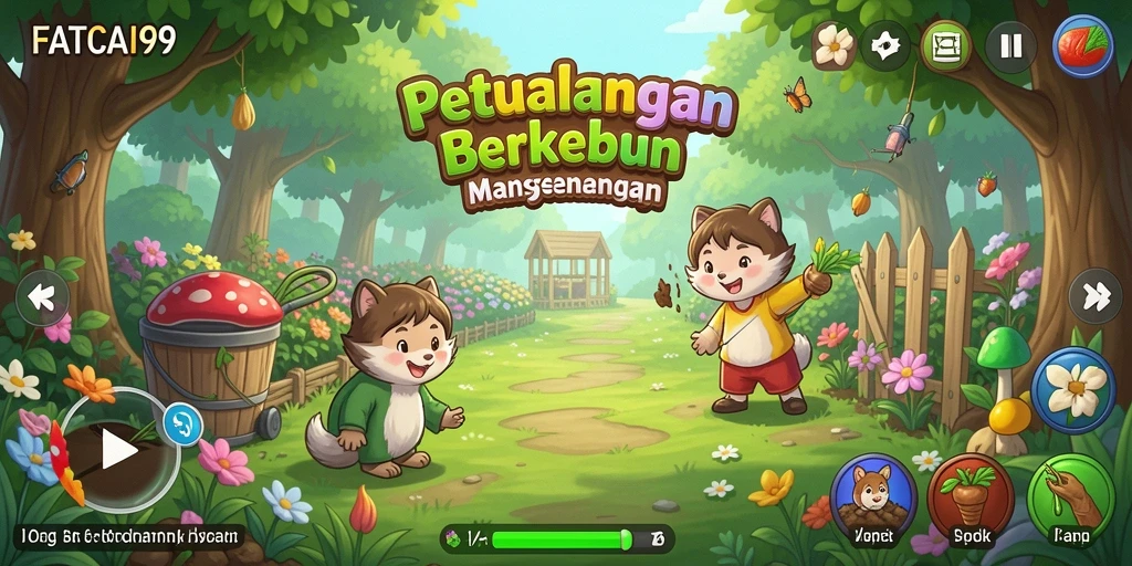 Tampilan gameplay FATCAI99 yang cerah dan penuh warna.