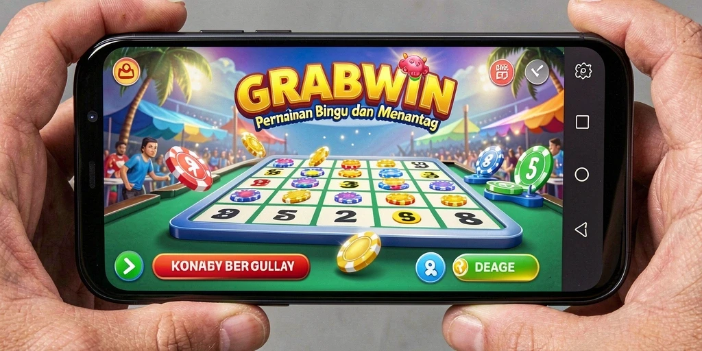Tampilan gameplay Bingo yang seru di GRABWIN.