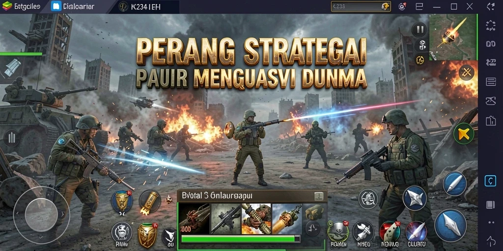 Tampilan aksi dalam gameplay K234 yang mendebarkan.