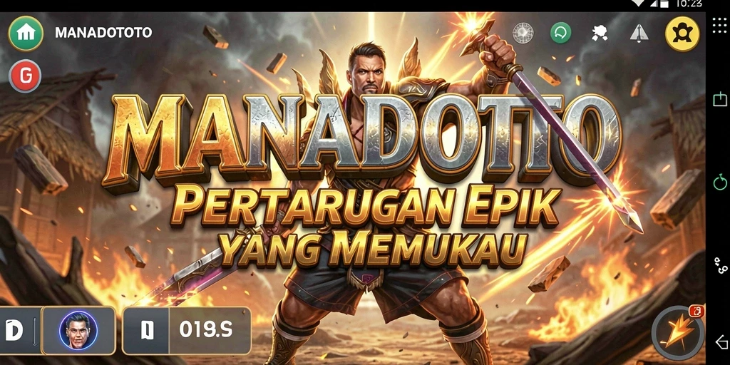 Tampilan menegangkan dalam pertarungan karakter di MANADOTOTO.