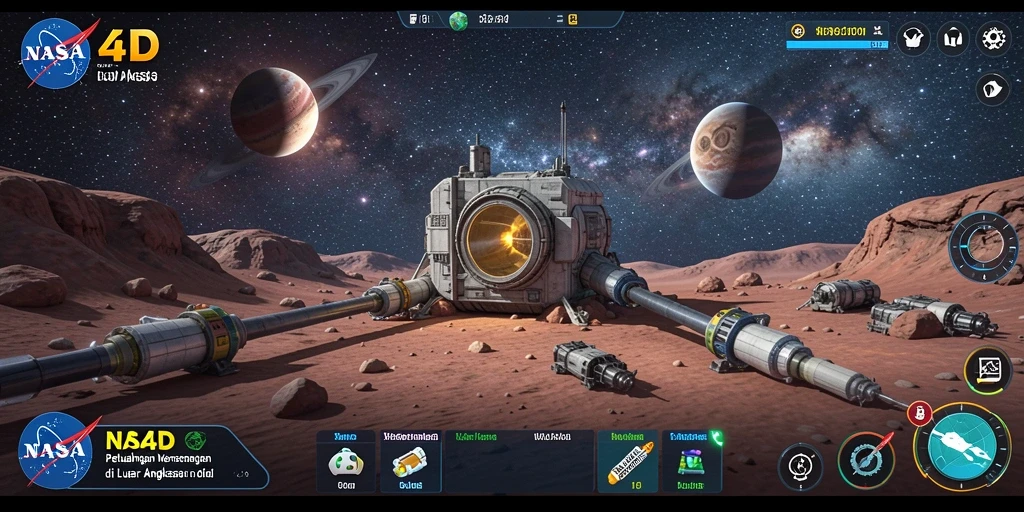 Tangkapan layar menampilkan gameplay seru di luar angkasa.