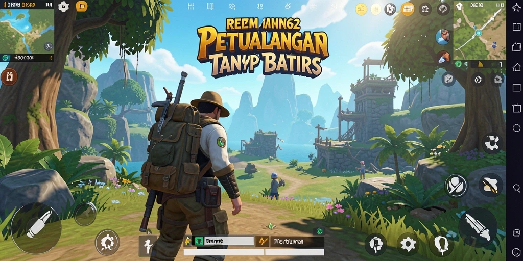 Gameplay REMI62 yang menampilkan eksplorasi dunia terbuka yang indah.
